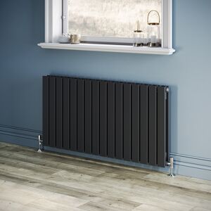 Elegant Horizontal Radiator Double Flat Panel 600 X 1216 Anthracite Central Heating Rads Elegant Horizontal Radiator Double Flat Panel 600 X 1216 Anthracite Central Heating Rads