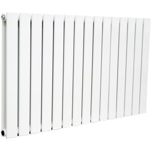 Plumb Galaxy Horizontal Designer Radiator Flat Panel Modern Heating Double White 600 X 1022mm Plumb Galaxy Horizontal Designer Radiator Flat Panel Modern Heating Double White 600 X 1022mm