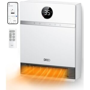 Dreo Smart Electric Wall Heater, 28db Silent Ceramic Space Heaters For Home, Lo Dreo Smart Electric Wall Heater, 28db Silent Ceramic Space Heaters For Home, Lo