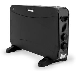 Geepas 2kw Electric Convector Heater Freestanding Radiator In Black With Thermostat Geepas 2kw Electric Convector Heater Freestanding Radiator In Black With Thermostat