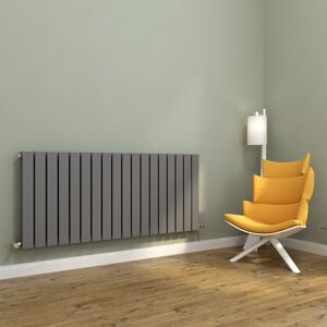 Elegant Anthracite Designer Radiator Double Flat Panel Central Heating Rads 600 X 1368mm Elegant Anthracite Designer Radiator Double Flat Panel Central Heating Rads 600 X 1368mm