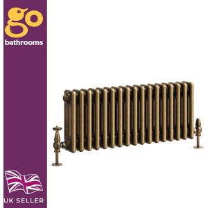 Go Bathrooms Traditional 3 Column Radiator Aged Brass Central Horizontal Radiator 300 X 785mm Go Bathrooms Traditional 3 Column Radiator Aged Brass Central Horizontal Radiator 300 X 785mm