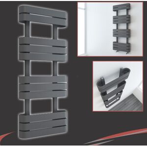 Nwt Direct Heated Towel Rail Radiator Anthracite Barlo 500mm(W) X 1200mm(H) 2683 Btus Nwt Direct Heated Towel Rail Radiator Anthracite Barlo 500mm(W) X 1200mm(H) 2683 Btus