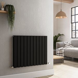 Riace Midnight Black Horizontal Flat Designer Radiator 600x748mm Do Hd11-600-Bcf Riace Midnight Black Horizontal Flat Designer Radiator 600x748mm Do Hd11-600-Bcf