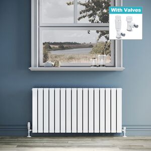 Elegant White Radiator Double Flat Panel Central Heating Rads 600 X 1216 With Tr Valves Elegant White Radiator Double Flat Panel Central Heating Rads 600 X 1216 With Tr Valves