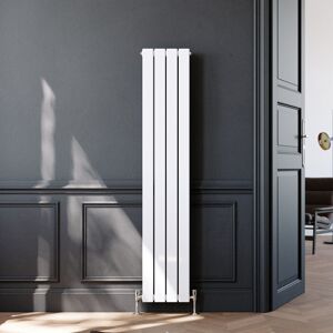 Elegant Vertical Radiator Double 1600 X 304 White Flat Panel Tall Central Heating Rads Elegant Vertical Radiator Double 1600 X 304 White Flat Panel Tall Central Heating Rads