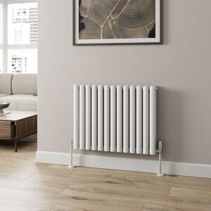 Radilux Designer Radiator Horizontal White Oval Column Rads Double Panel 600x780mm Radilux Designer Radiator Horizontal White Oval Column Rads Double Panel 600x780mm