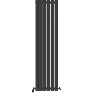 Ibathuk Radiator Vertical Designer Single Flat Panel Heating Rad Anthracite 1800x456mm Ibathuk Radiator Vertical Designer Single Flat Panel Heating Rad Anthracite 1800x456mm