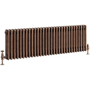 Go Bathrooms Traditional 3 Column Radiator Aged Copper Central Horizontal Rad 400 X 1370mm Go Bathrooms Traditional 3 Column Radiator Aged Copper Central Horizontal Rad 400 X 1370mm