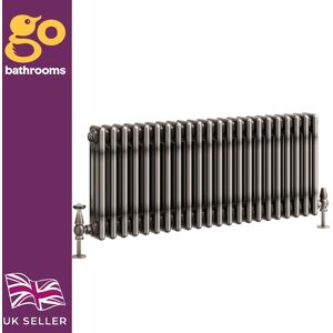 Go Bathrooms Traditional 3 Column Radiator Raw Metal Central Horizontal Radiator 400 X 1010mm Go Bathrooms Traditional 3 Column Radiator Raw Metal Central Horizontal Radiator 400 X 1010mm