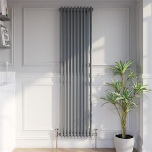 Radilux Traditional Vertical Colosseum Double Bar Column Radiator Anthracite 1800x470mm Radilux Traditional Vertical Colosseum Double Bar Column Radiator Anthracite 1800x470mm