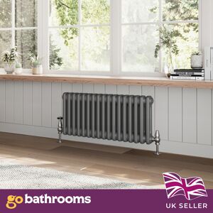 Go Bathrooms Grey Double Radiator Traditional Horizontal 2 Column Panel Rad 300 X 785mm Go Bathrooms Grey Double Radiator Traditional Horizontal 2 Column Panel Rad 300 X 785mm
