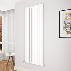 Aica Flat Panel Radiator Vertical Central Heating Rad 1800x680mm Single White Aica Flat Panel Radiator Vertical Central Heating Rad 1800x680mm Single White