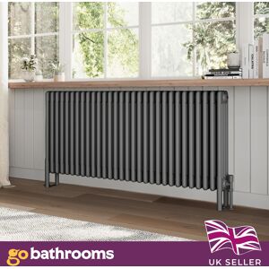 Traditional Grey Horizontal Radiator Quad Panel 4 Column 30 Bars 600 X 1370mm Traditional Grey Horizontal Radiator Quad Panel 4 Column 30 Bars 600 X 1370mm