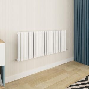 Aica Oval Column Radiator Horizontal Central Heating Rad 600x1416mm Single White Aica Oval Column Radiator Horizontal Central Heating Rad 600x1416mm Single White