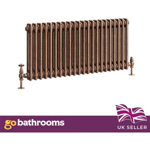 Go Bathrooms Traditional 2 Column Radiator Copper Central Horizontal Radiator 400 X 1010mm Go Bathrooms Traditional 2 Column Radiator Copper Central Horizontal Radiator 400 X 1010mm
