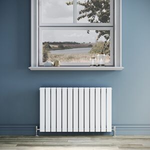 Elegant Horizontal Radiator Double 600 X 988 White Flat Panel Central Heating Small Rads Elegant Horizontal Radiator Double 600 X 988 White Flat Panel Central Heating Small Rads