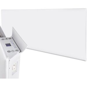 Mylek Electric Panel Heater Radiator Low Level Thermostat Timer Wall Mounted 1kw Mylek Electric Panel Heater Radiator Low Level Thermostat Timer Wall Mounted 1kw