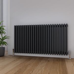 Elegant Traditional 3 Column Radiator Anthracite Horizontal Cast Iron Style Rad 600x1190 Elegant Traditional 3 Column Radiator Anthracite Horizontal Cast Iron Style Rad 600x1190