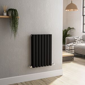 Sorrento Midnight Black Horizontal Oval Designer Radiator 600x413mm Hd7-600-Bco Sorrento Midnight Black Horizontal Oval Designer Radiator 600x413mm Hd7-600-Bco