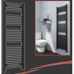 Nwt Direct Heated Towel Rail Radiator Warmer Blacl Atlas 500mm(W) X 1800mm(H) 5487 Btus Nwt Direct Heated Towel Rail Radiator Warmer Blacl Atlas 500mm(W) X 1800mm(H) 5487 Btus
