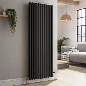 Reggio Midnight Black Vertical Triple Column Traditional Radiator Vct12-1500-Bct Reggio Midnight Black Vertical Triple Column Traditional Radiator Vct12-1500-Bct