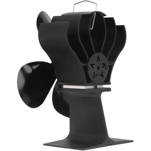 Stoves 4 Fireplace Fan Aluminium Alloy Heat Powered High Temperature Resistan New Stoves 4 Fireplace Fan Aluminium Alloy Heat Powered High Temperature Resistan New