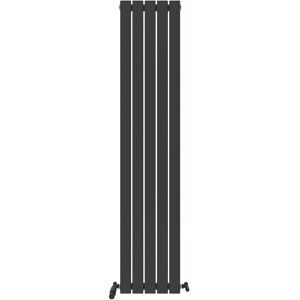 Ibathuk Radiator Vertical Designer Single Flat Panel Heating Rad Anthracite 1800x380mm Ibathuk Radiator Vertical Designer Single Flat Panel Heating Rad Anthracite 1800x380mm