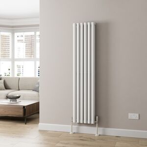 Radilux Designer Radiator Vertical White Oval Column Rads Double Panel 1600x360mm Radilux Designer Radiator Vertical White Oval Column Rads Double Panel 1600x360mm