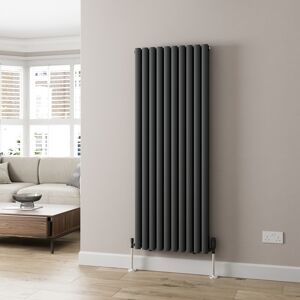 Radilux Anthracite Designer Radiator Vertical Oval Column Double Panel Rad 1600x600mm Radilux Anthracite Designer Radiator Vertical Oval Column Double Panel Rad 1600x600mm