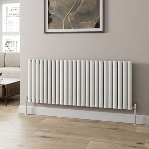 Radilux 600x1440mm Designer Radiator Horizontal White Oval Tube Column Rads Single Panel Radilux 600x1440mm Designer Radiator Horizontal White Oval Tube Column Rads Single Panel
