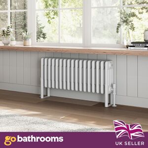 Go Bathrooms Traditional White Horizontal Radiator Quad Panel 4 Column 17 Bars 300 X 785mm Go Bathrooms Traditional White Horizontal Radiator Quad Panel 4 Column 17 Bars 300 X 785mm