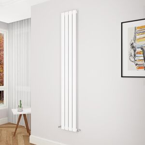 Aica Flat Panel Radiator Vertical Central Heating Rad 1800x272mm Single White Aica Flat Panel Radiator Vertical Central Heating Rad 1800x272mm Single White