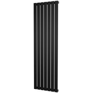Uk Radiators Black Vertical Flat Tube Heater Designer Single Panel 1600x476mm Uk Radiators Black Vertical Flat Tube Heater Designer Single Panel 1600x476mm