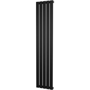 Uk Radiators Black Vertical Flat Tube Heater Designer Single Panel 1600x340mm Uk Radiators Black Vertical Flat Tube Heater Designer Single Panel 1600x340mm
