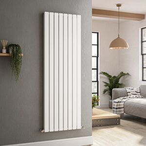 Riace White Vertical Flat Designer Radiator 1600x544mm Double Panel Vd8-1600-Wcf Riace White Vertical Flat Designer Radiator 1600x544mm Double Panel Vd8-1600-Wcf