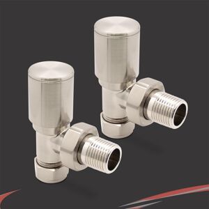 Nwt Direct Radiator Towel Rail Valves Angled Brushed Nickel Standard Lockshield (Pair) Nwt Direct Radiator Towel Rail Valves Angled Brushed Nickel Standard Lockshield (Pair)