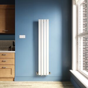 Elegant White Vertical Radiator 1600 X 300 Flat Panel Single Central Heating Tall Rads Elegant White Vertical Radiator 1600 X 300 Flat Panel Single Central Heating Tall Rads