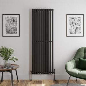 Duratherm Vertical Oval Tube Single Panel Designer Radiator - 1800 X 600mm Black 10 Tubes Duratherm Vertical Oval Tube Single Panel Designer Radiator - 1800 X 600mm Black 10 Tubes