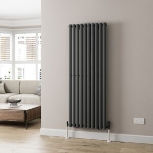 Radilux Anthracite Designer Radiator Vertical Oval Column Single Panel Rad 1600x600mm Radilux Anthracite Designer Radiator Vertical Oval Column Single Panel Rad 1600x600mm