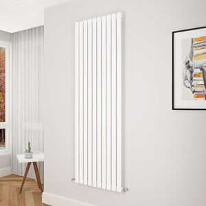 Aica Oval Column Radiator Vertical Central Heating Rad 1800x590mm Single White Aica Oval Column Radiator Vertical Central Heating Rad 1800x590mm Single White