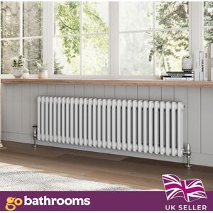 Go Bathrooms White Double Radiator Traditional Horizontal 2 Column Panel Rad 400 X 1370mm Go Bathrooms White Double Radiator Traditional Horizontal 2 Column Panel Rad 400 X 1370mm