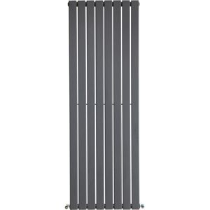 Plumb Galaxy Vertical Designer Radiator Flat Panel Heating Single Anthracite 1600 X 546mm Plumb Galaxy Vertical Designer Radiator Flat Panel Heating Single Anthracite 1600 X 546mm