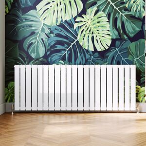Elegant White Designer Radiator Flat Panel Horizontal Single Central Heating 600 X 1596 Elegant White Designer Radiator Flat Panel Horizontal Single Central Heating 600 X 1596