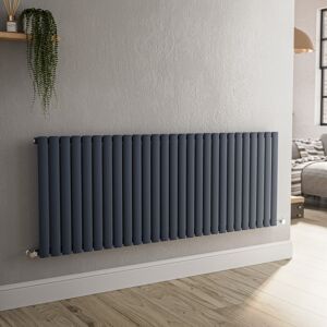 Sorrento Anthracite Horizontal Oval Designer Radiator 600x1593mm S Hs27-600-Dgco Sorrento Anthracite Horizontal Oval Designer Radiator 600x1593mm S Hs27-600-Dgco