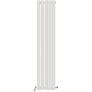 Ibathuk Radiator Vertical Designer Single Flat Panel Heating Radiator White 1800x306mm Ibathuk Radiator Vertical Designer Single Flat Panel Heating Radiator White 1800x306mm