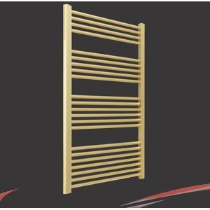 Nwt Direct Heated Towel Rail Radiator Brushed Brass Straight 600mm(W) X 1200mm(H) 2330 Btus Nwt Direct Heated Towel Rail Radiator Brushed Brass Straight 600mm(W) X 1200mm(H) 2330 Btus