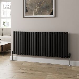 Radilux 600x1440mm Designer Radiator Horizontal Black Oval Tube Column Rads Single Panel Radilux 600x1440mm Designer Radiator Horizontal Black Oval Tube Column Rads Single Panel