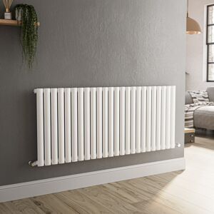 Sorrento White Horizontal Oval Designer Radiator 600x1416mm Single Hs24-600-Wco Sorrento White Horizontal Oval Designer Radiator 600x1416mm Single Hs24-600-Wco