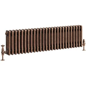 Go Bathrooms Traditional 3 Column Radiator Aged Copper Central Horizontal Rad 300 X 1190mm Go Bathrooms Traditional 3 Column Radiator Aged Copper Central Horizontal Rad 300 X 1190mm